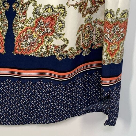 41 Hawthorn Women's Pullover Paisley Sleeveless Blouse Multicolor Size Medium - Picture 3 of 10